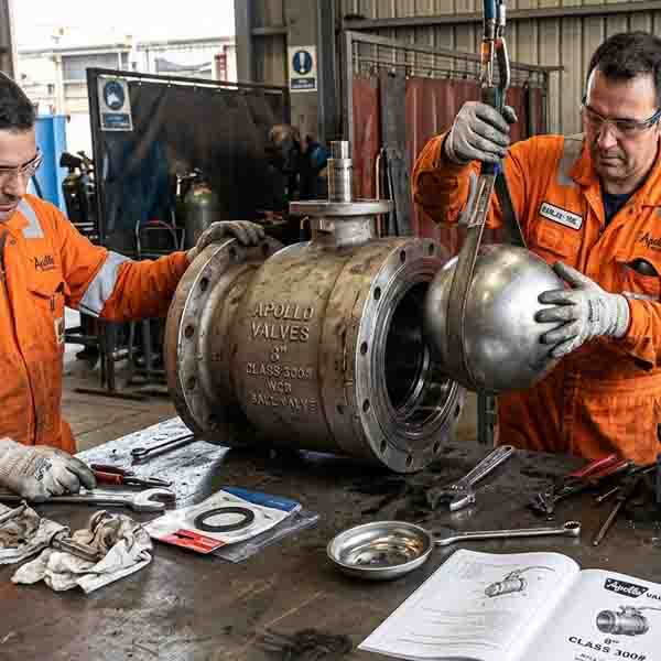 mantenimiento de válvula Apollo en nuestro taller